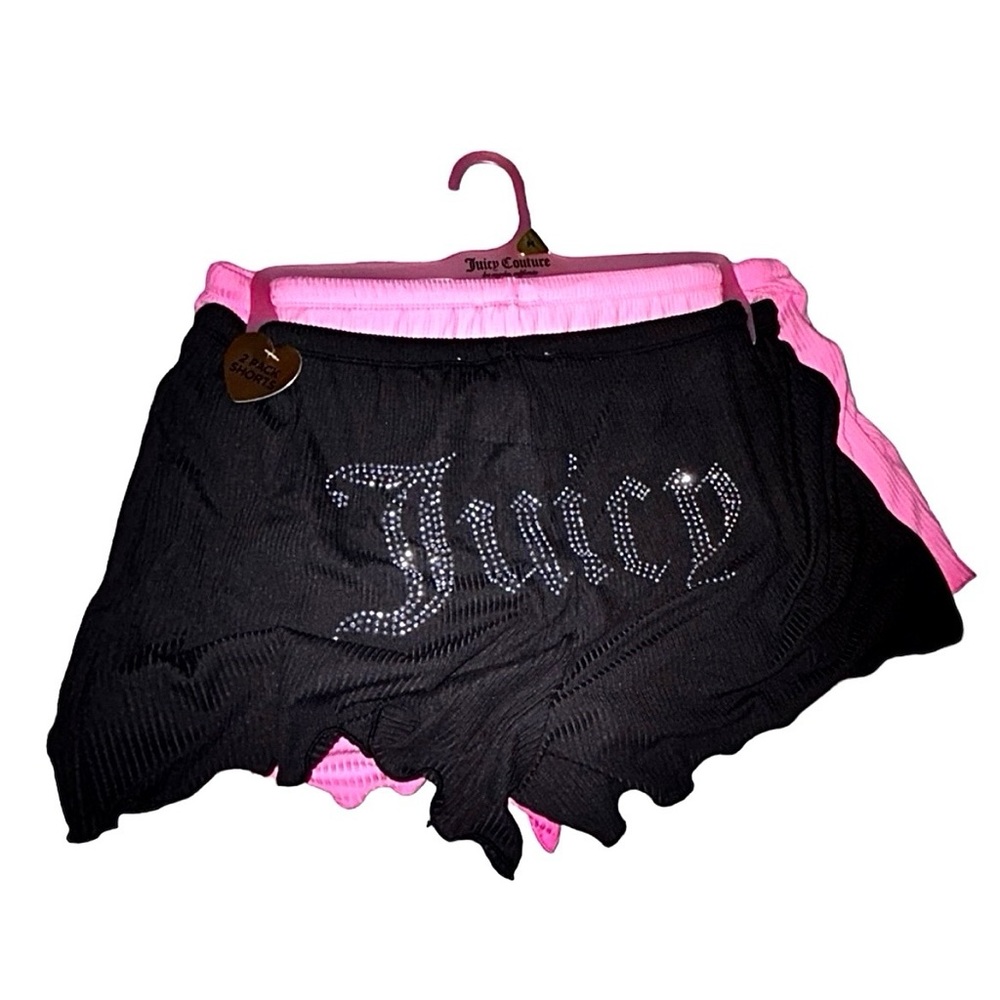 SOLD 🎀 NWT Juicy Couture 2 Pack Bling Lounge/Pajama Shorts w/ Drawstring